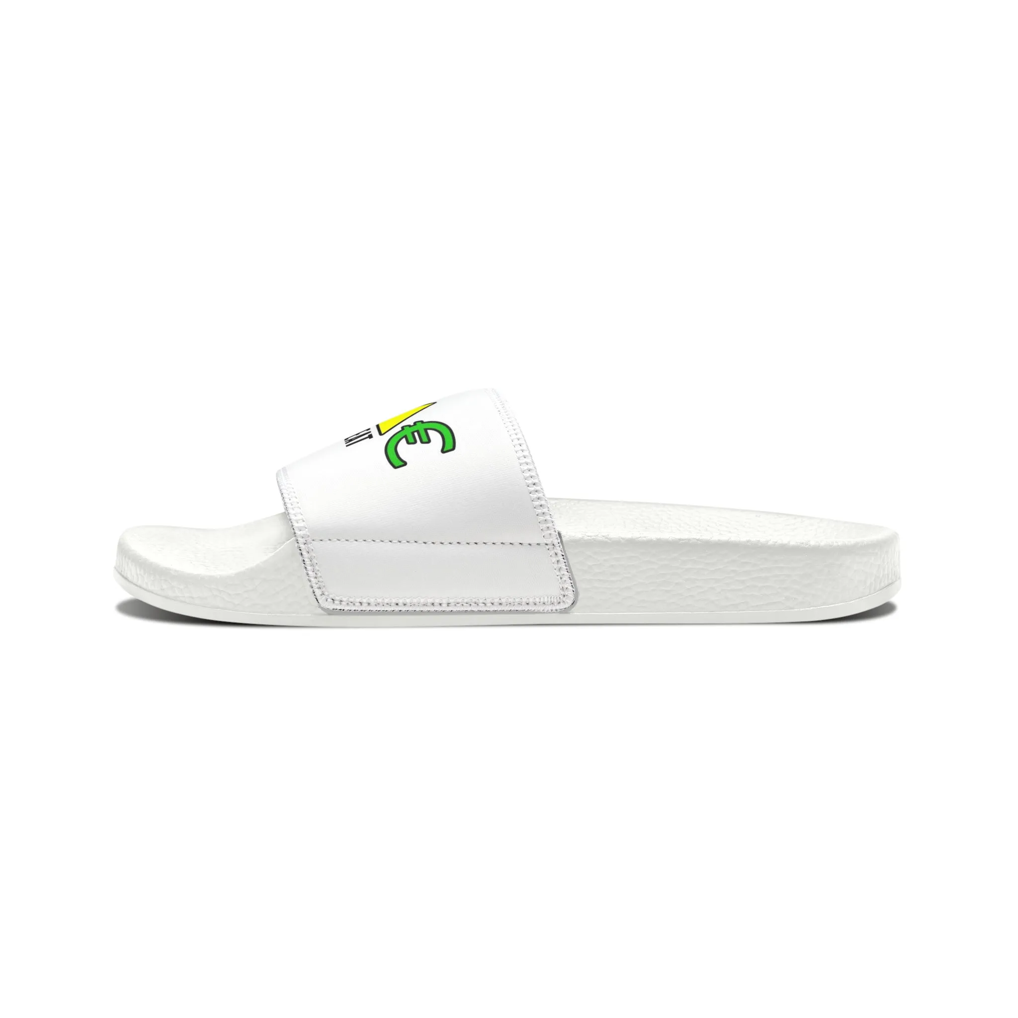 1 EAT WE ALL EAT PU Slide Sandals