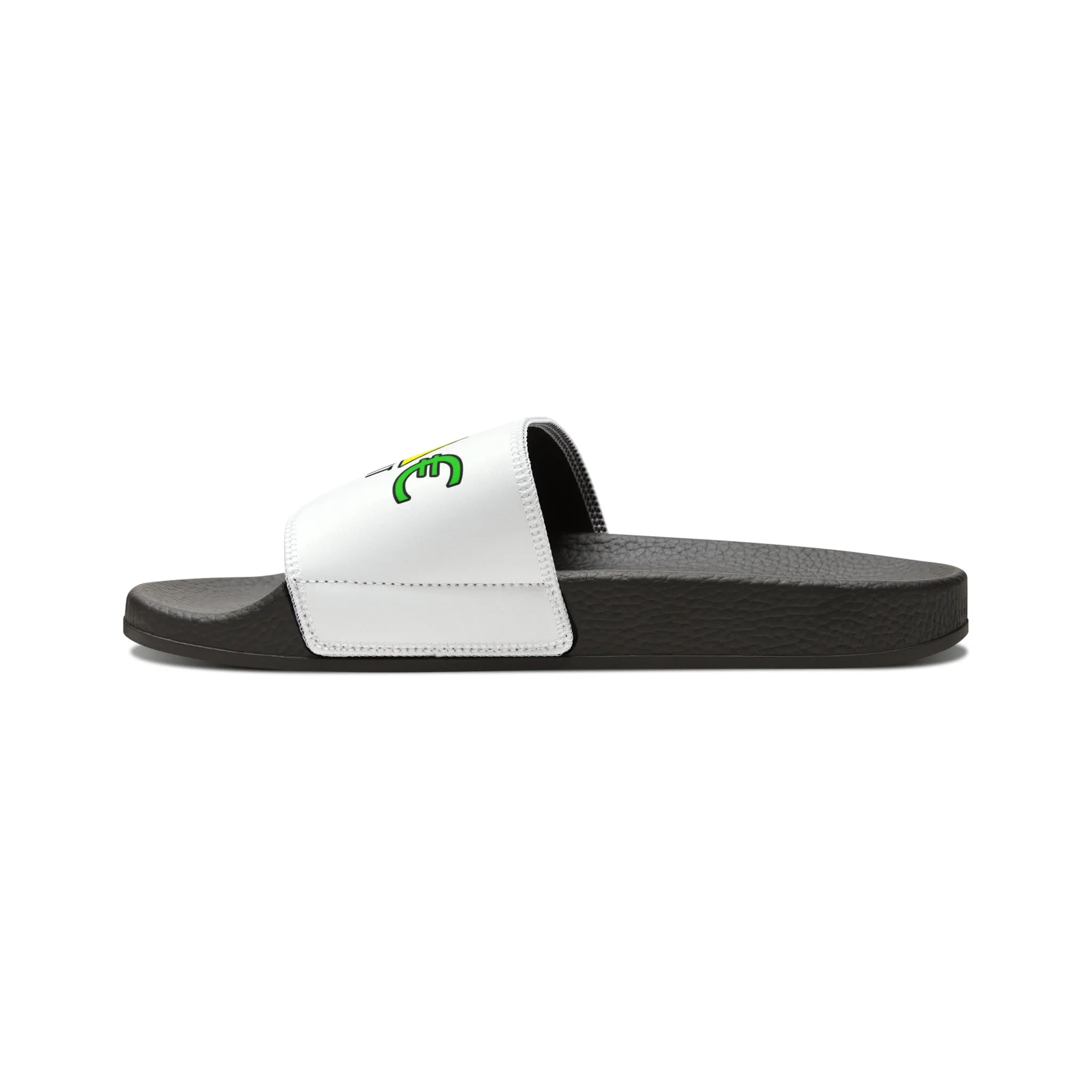 1 EAT WE ALL EAT PU Slide Sandals