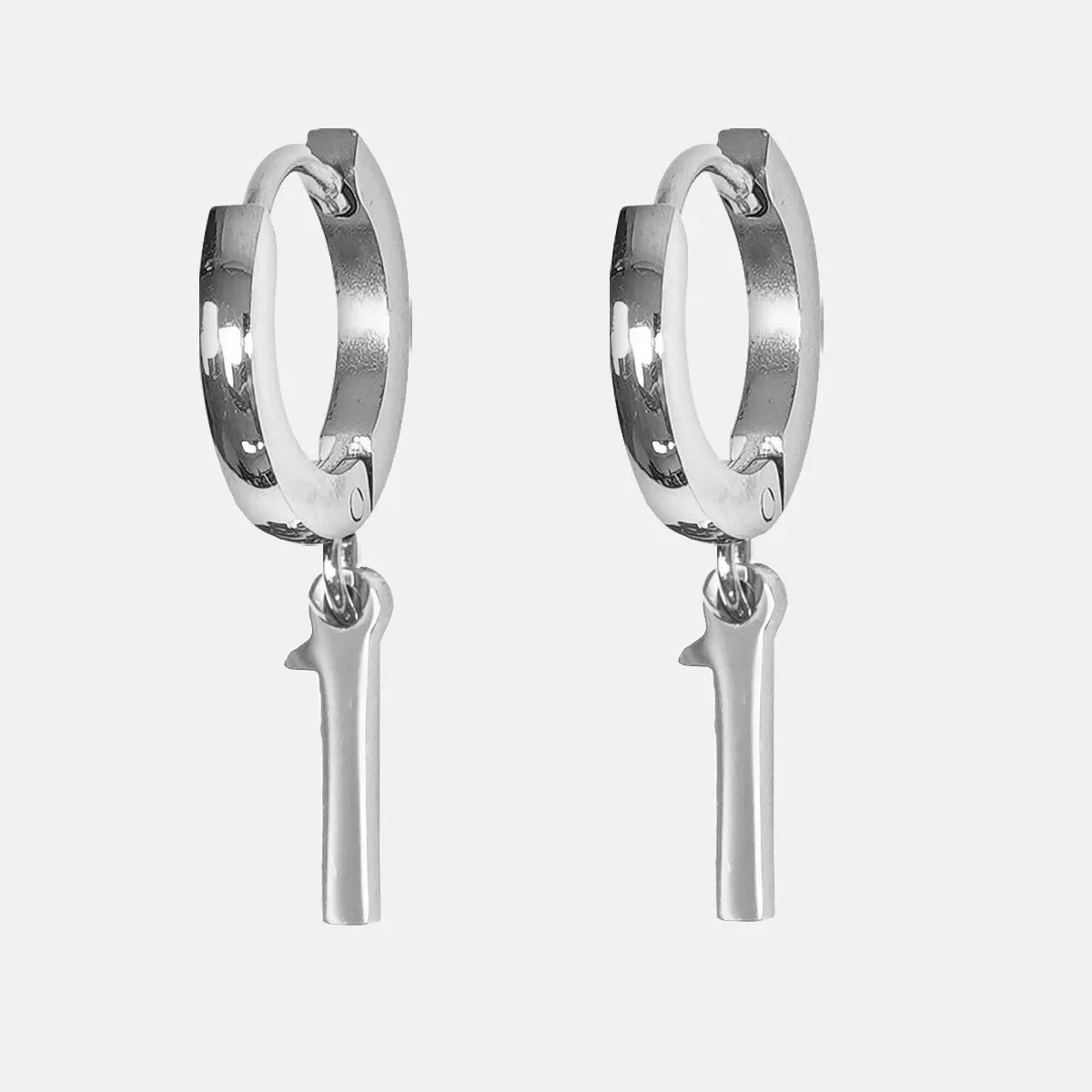 1 Number Earring - Stainless Steel