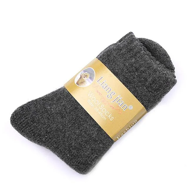 1 Pair Men's Thicken Thermal Wool Cashmere Casual Winter Warm Socks