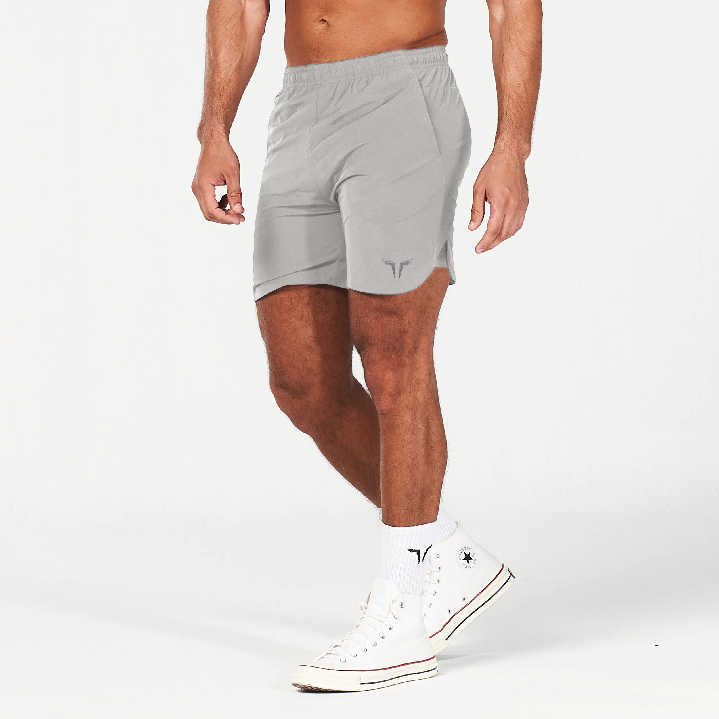 2-in-1 Dry Tech Shorts - Grey