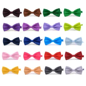 2017 New Fashion Boutique Mens Bow Ties for Men Groom Wedding Party Women Butterfly Bow Tie Solid Bowtie Men Gravata Cravate