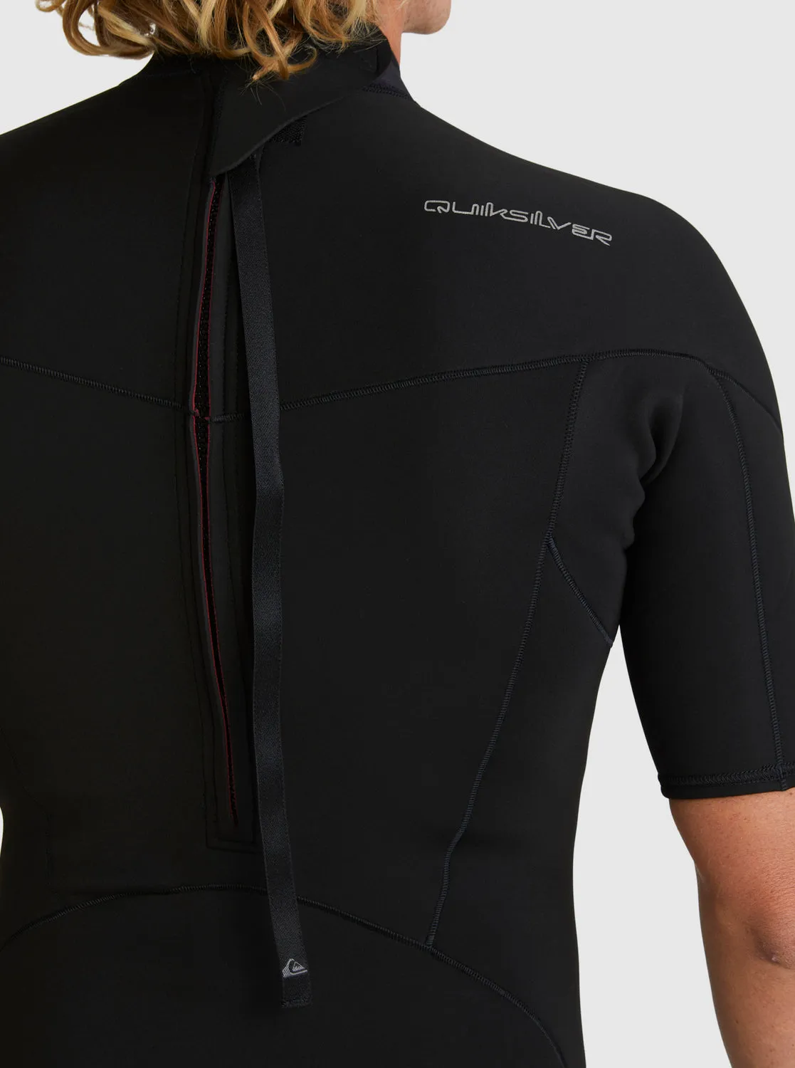 2/2mm Everyday Sessions Short Sleeve Back Zip Springsuit - Black