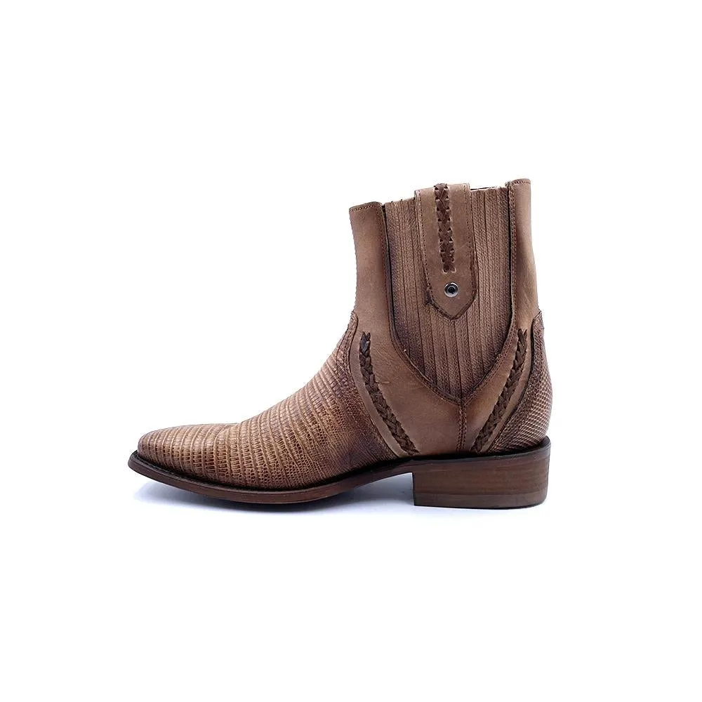 3C05LT - Cuadra heikelta fashion vintage lizard Chelsea boots for men