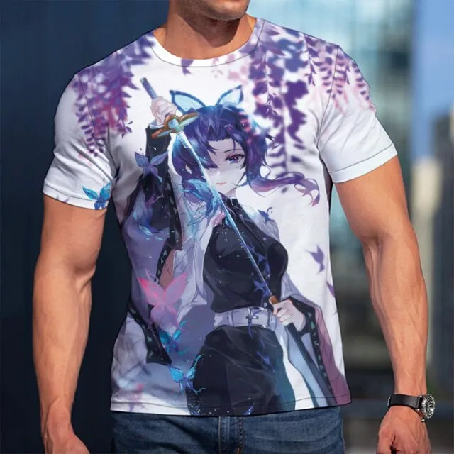 3D T-Shirt Demon Slayer Nezuko Clothing Men Women Children Short Sleeve Cool Tees Fashion Casual Summer Boy Girl Kids Streetwear