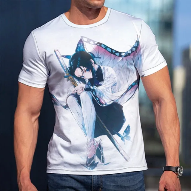 3D T-Shirt Demon Slayer Nezuko Clothing Men Women Children Short Sleeve Cool Tees Fashion Casual Summer Boy Girl Kids Streetwear