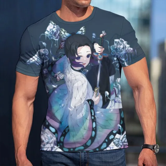 3D T-Shirt Demon Slayer Nezuko Clothing Men Women Children Short Sleeve Cool Tees Fashion Casual Summer Boy Girl Kids Streetwear