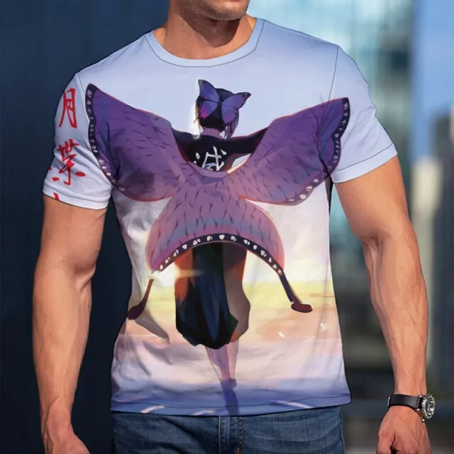 3D T-Shirt Demon Slayer Nezuko Clothing Men Women Children Short Sleeve Cool Tees Fashion Casual Summer Boy Girl Kids Streetwear