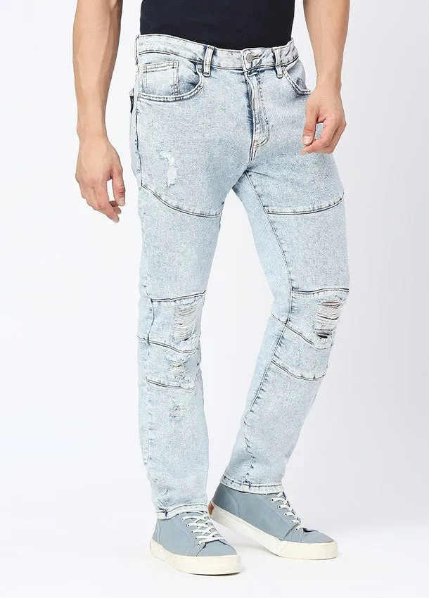 Acid Blue Boseman Skinny Jeans