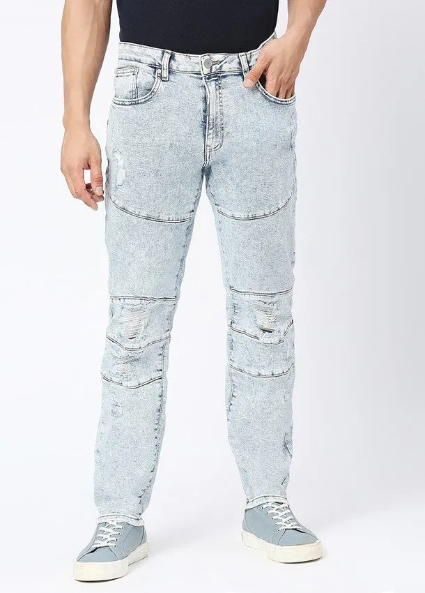 Acid Blue Boseman Skinny Jeans