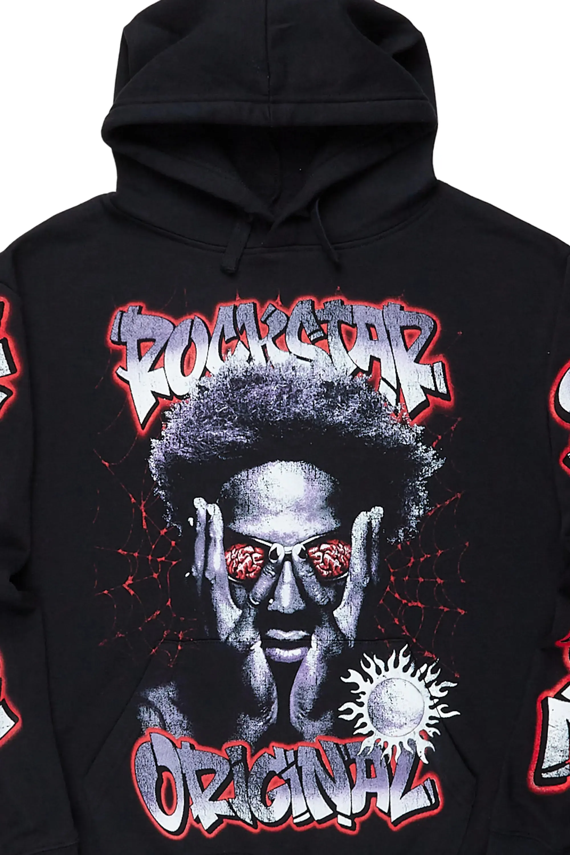 Acke Black Graphic Hoodie