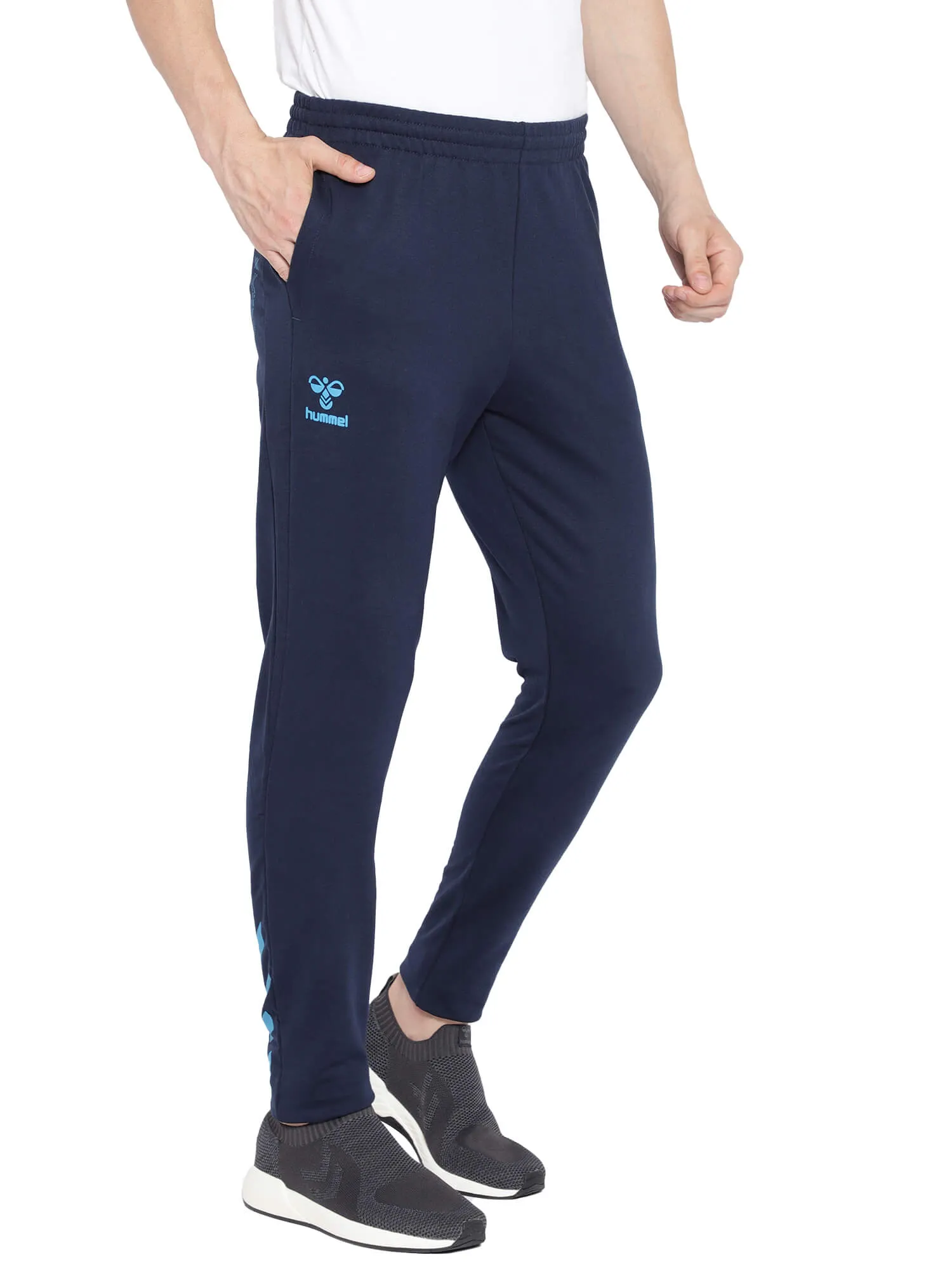 Action Cotton Men Cotton Blue Training Pant