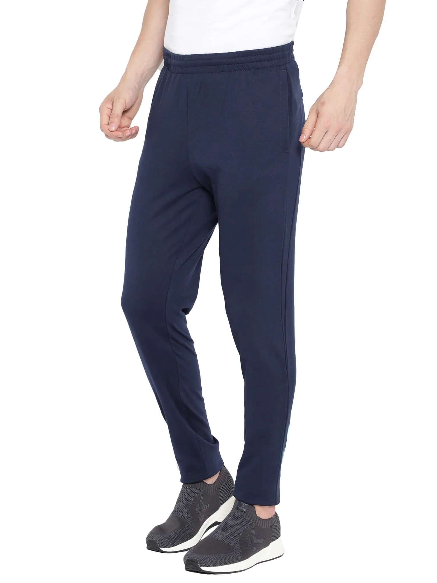 Action Cotton Men Cotton Blue Training Pant