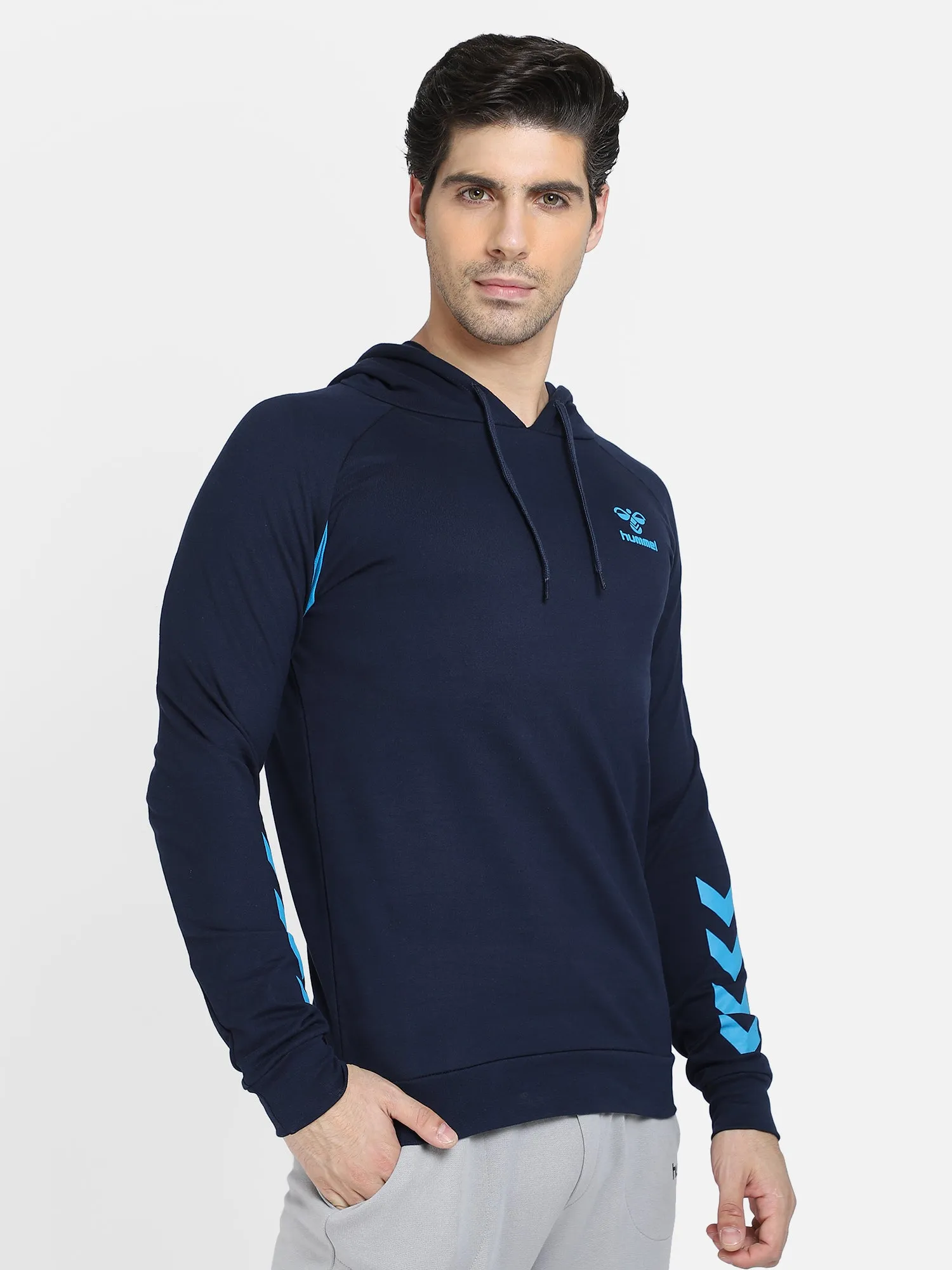 Action Men Cotton Blue Hoodie