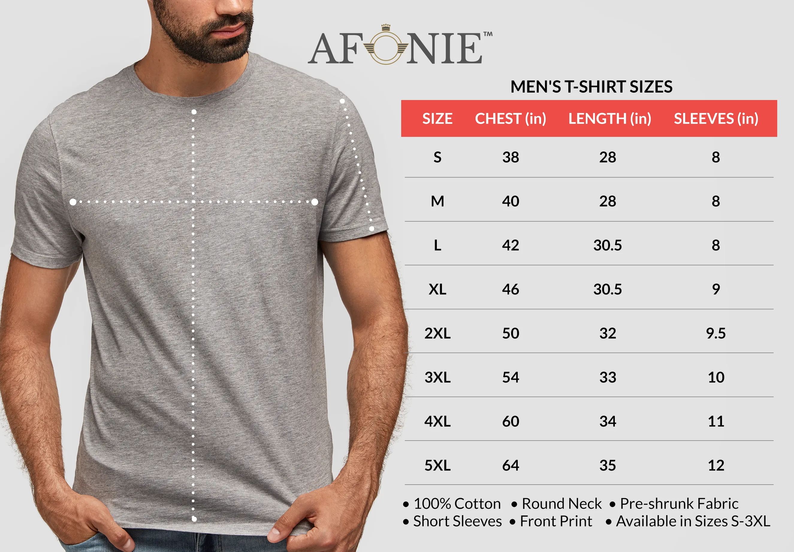 AFONiE Funny Men T-shirt