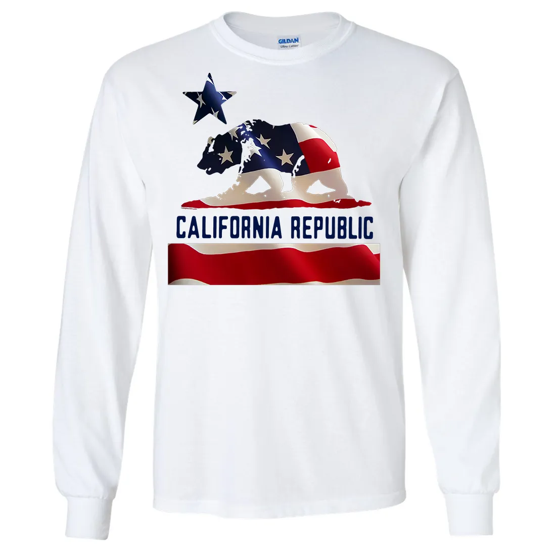 American Bear Flag Long Sleeve Shirt