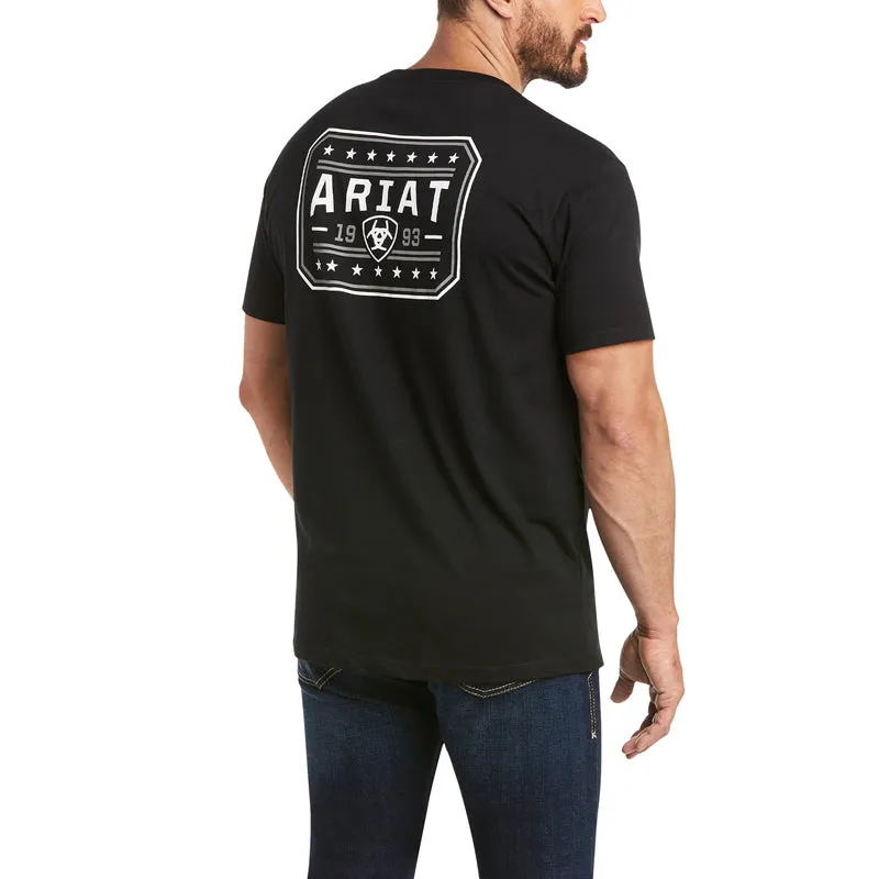 'Ariat' Men's 93 Liberty Tee - Black