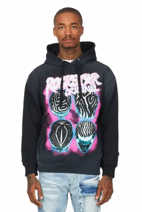 Barber Black Graphic Hoodie