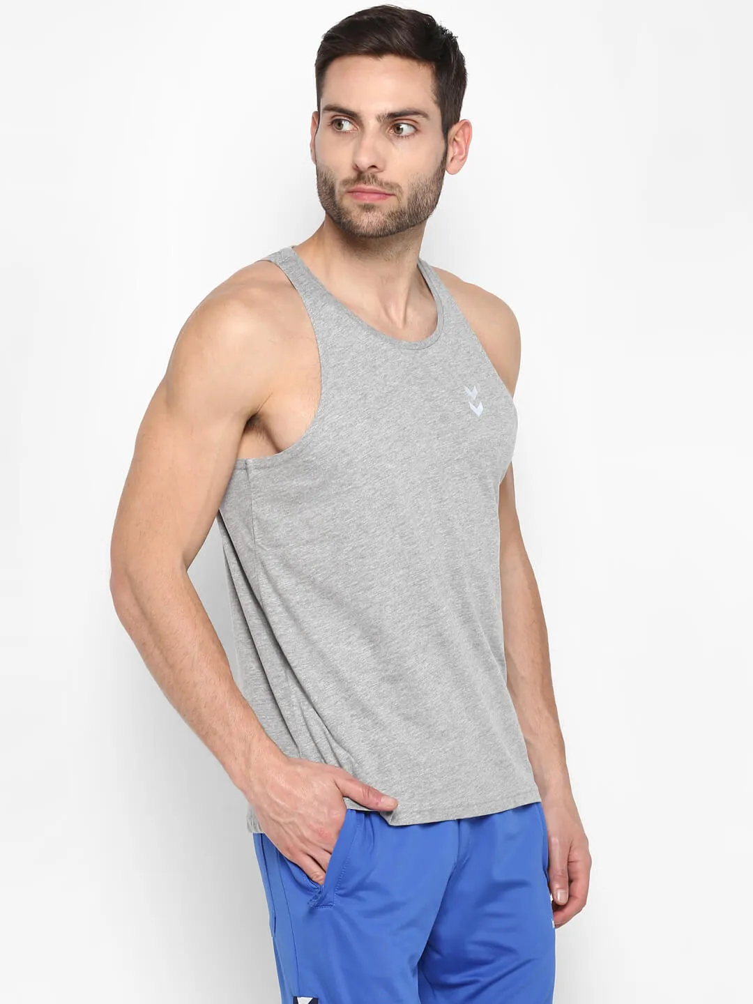 Bjorn Men Grey Tank Top