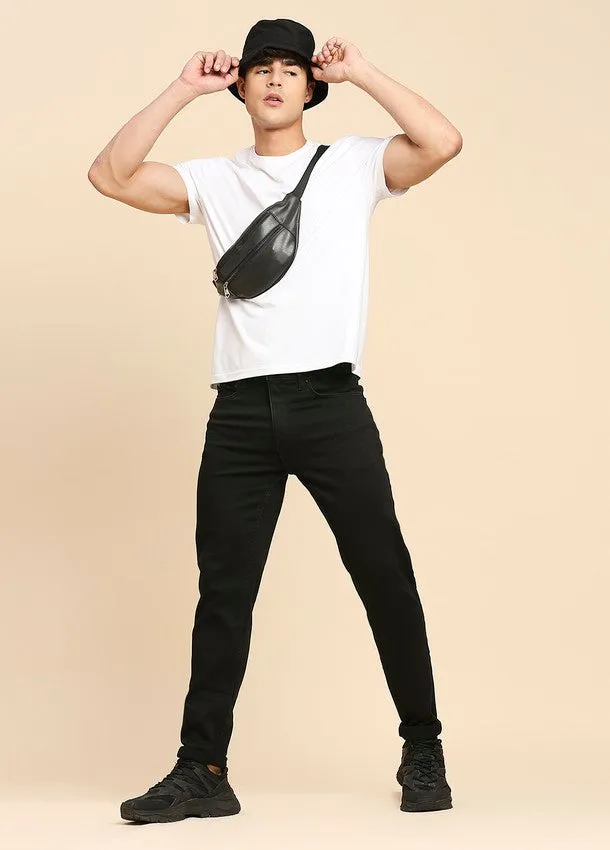 Black Premium Five Pocket Slim Fit Jeans