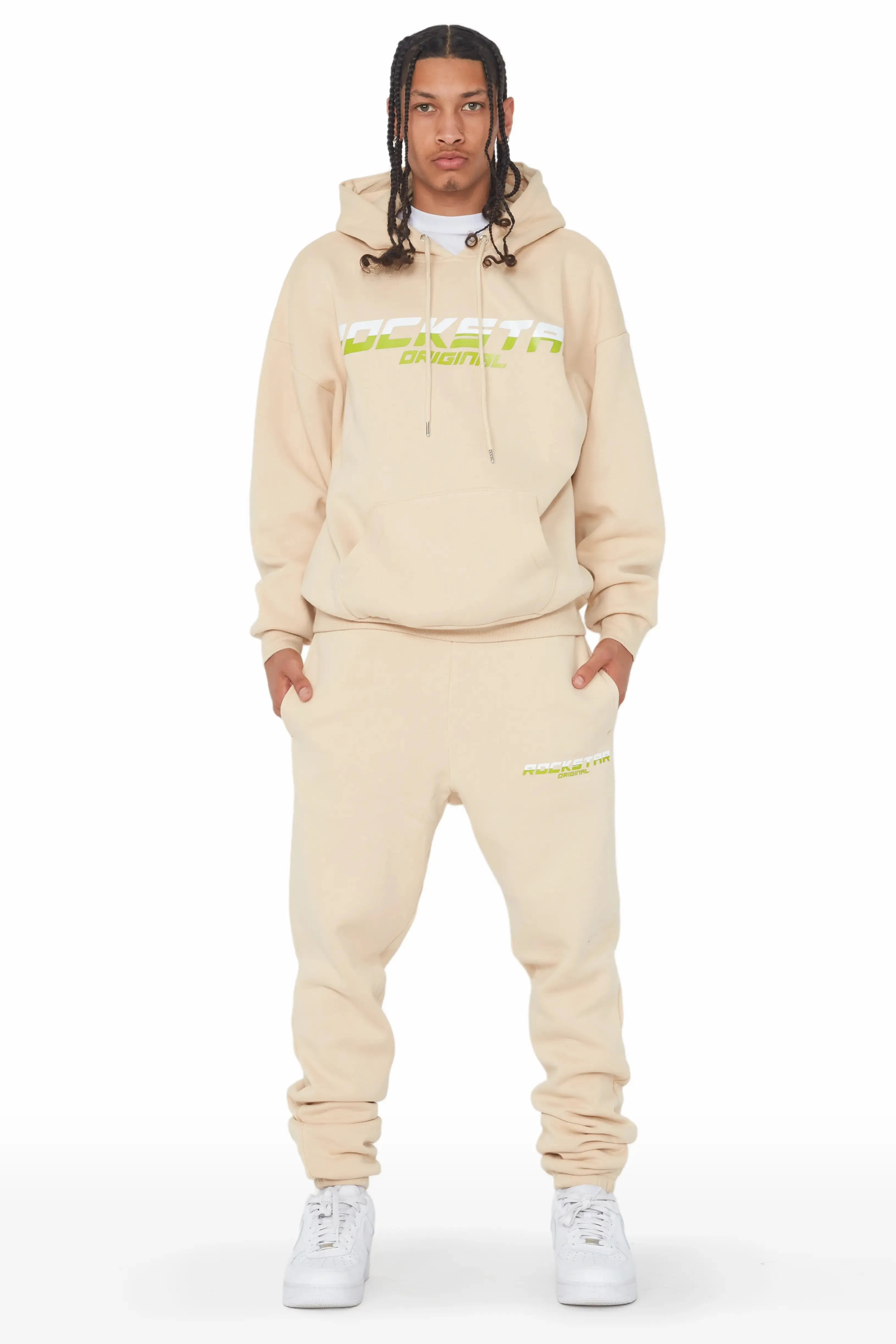 Blake Beige Relaxed Fit Track Set