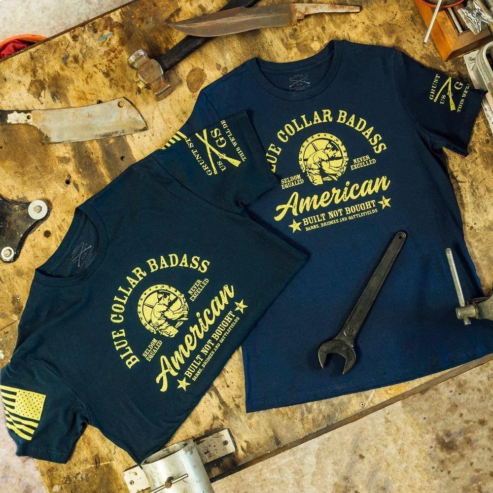 Blue Collar Badass T-Shirt - Midnight Navy