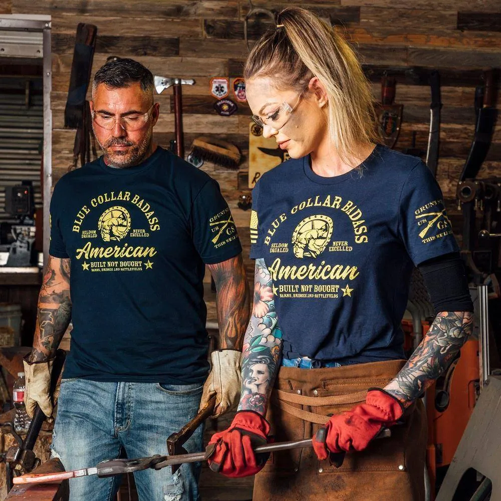 Blue Collar Badass T-Shirt - Midnight Navy