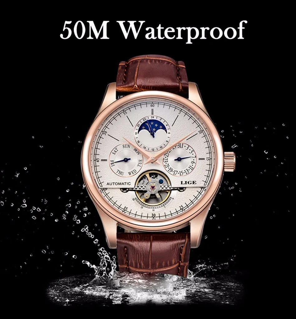 Brand Men watches Automatic mechanical watch