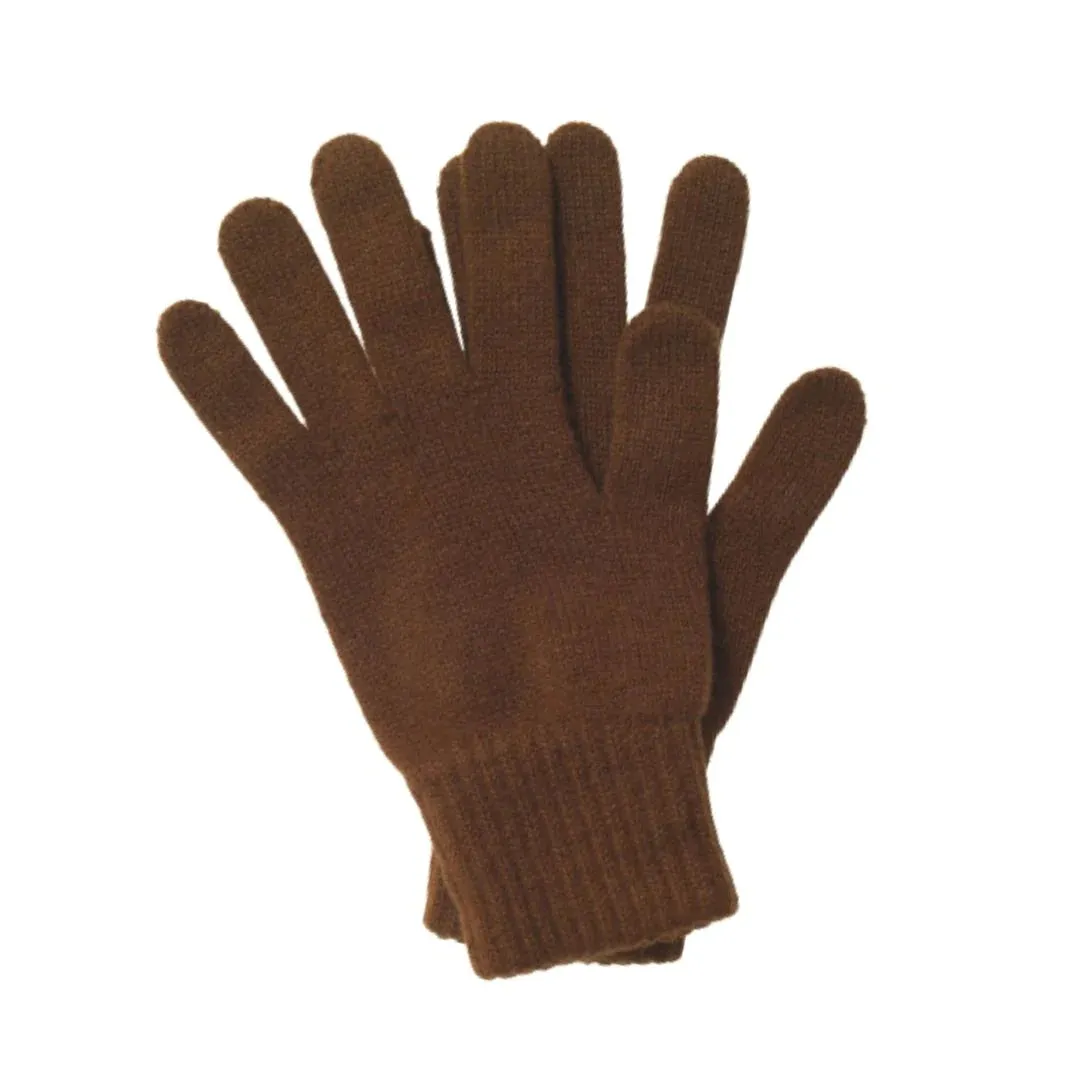 Brown Cashmere Hat and Gloves Set | Lomond Cashmere