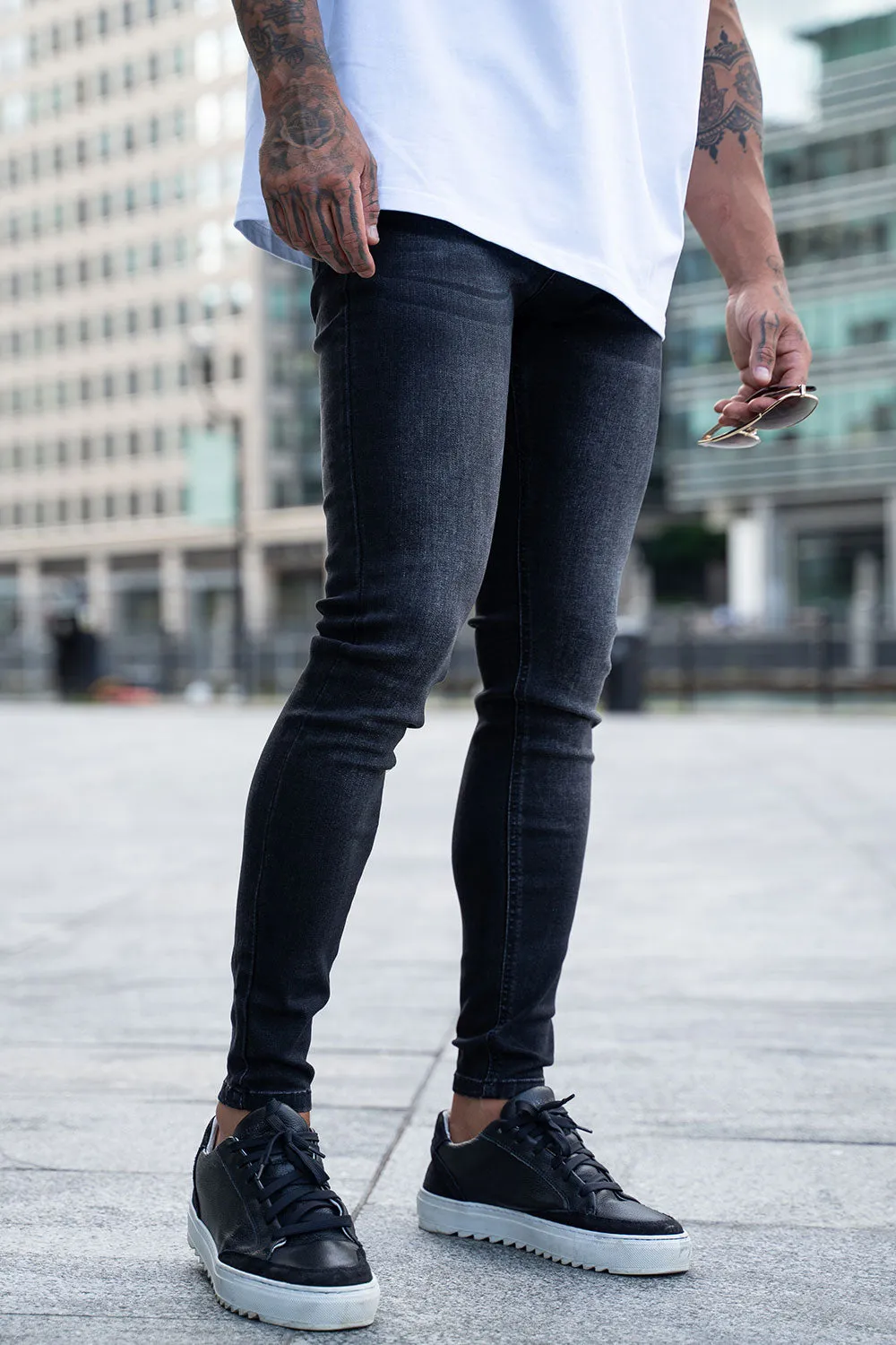 Buy $80 Free Shipping Men's Black Skinny Jean - No Rips