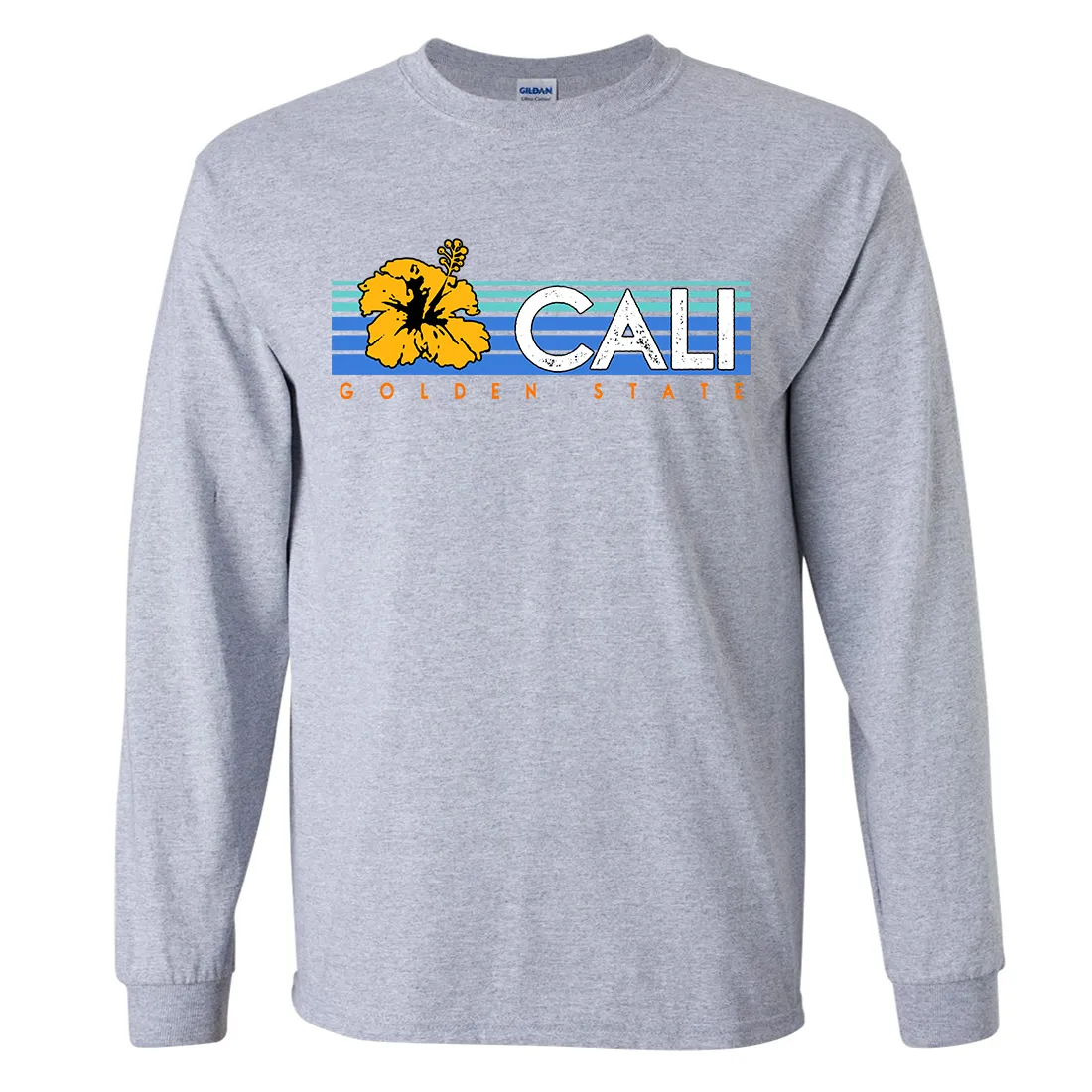 Cali Golden State Hibiscus Long Sleeve Shirt