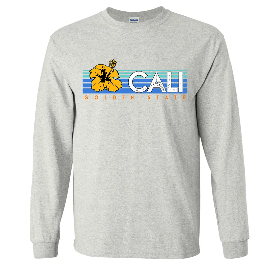 Cali Golden State Hibiscus Long Sleeve Shirt