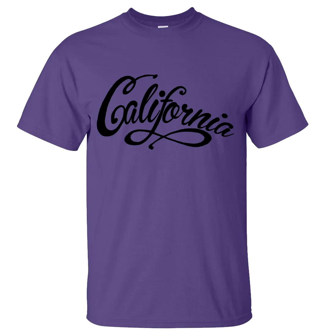 California Beach Script Black Print Asst Colors T-shirt/tee