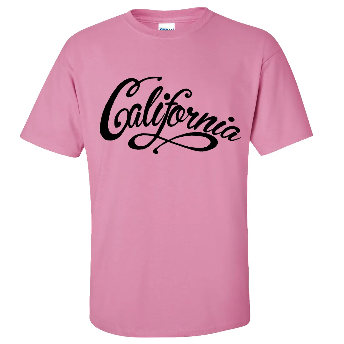 California Beach Script Black Print Asst Colors T-shirt/tee