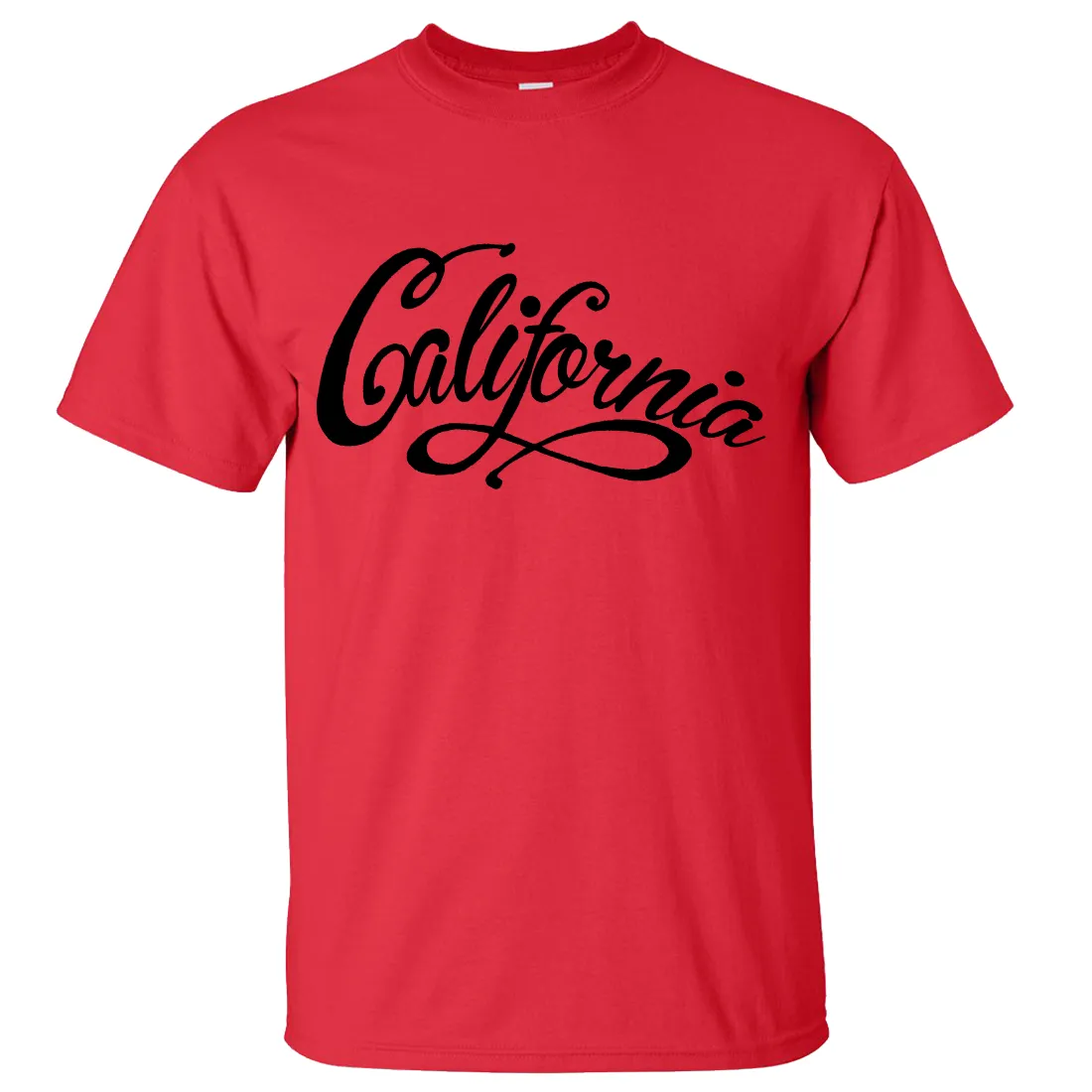 California Beach Script Black Print Asst Colors T-shirt/tee