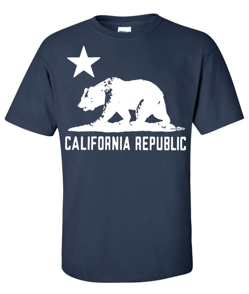 California Flag Oversized White Silhouette T-shirt/tee