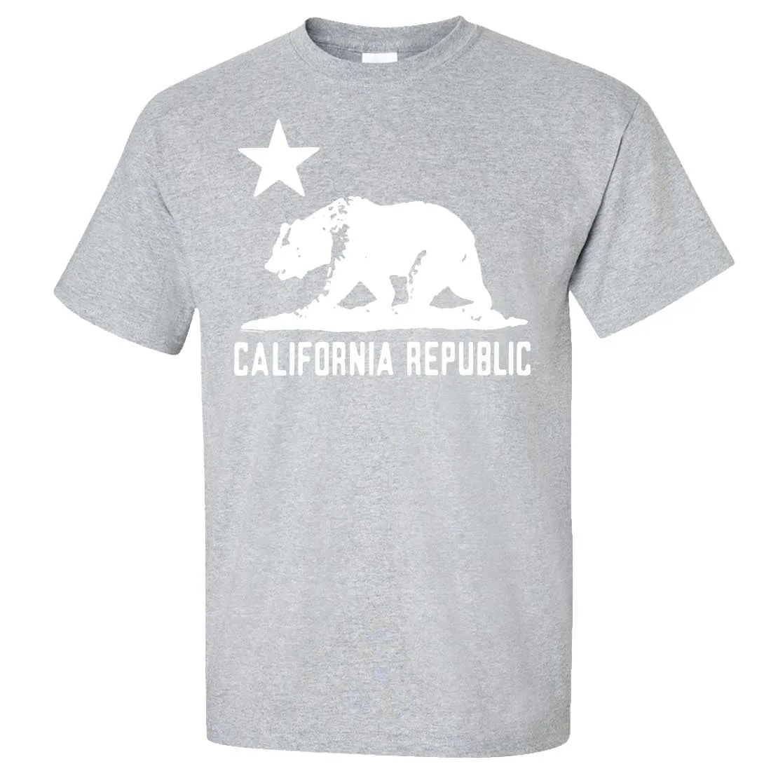 California Flag Oversized White Silhouette T-shirt/tee