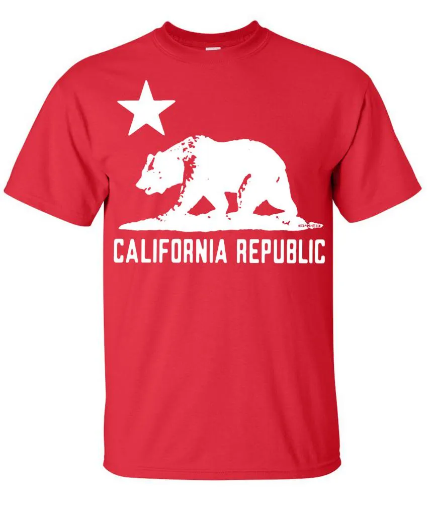 California Flag Oversized White Silhouette T-shirt/tee