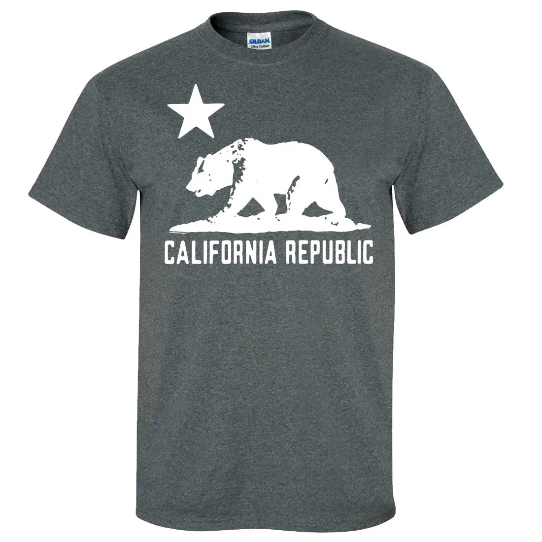 California Flag Oversized White Silhouette T-shirt/tee