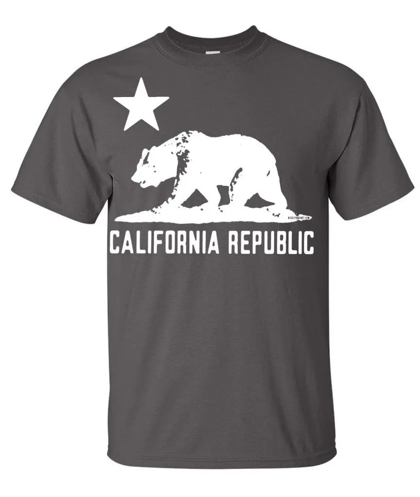 California Flag Oversized White Silhouette T-shirt/tee