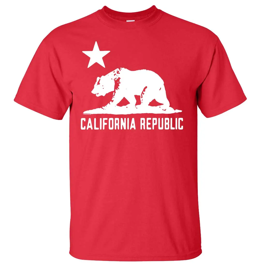 California Flag Oversized White Silhouette T-shirt/tee