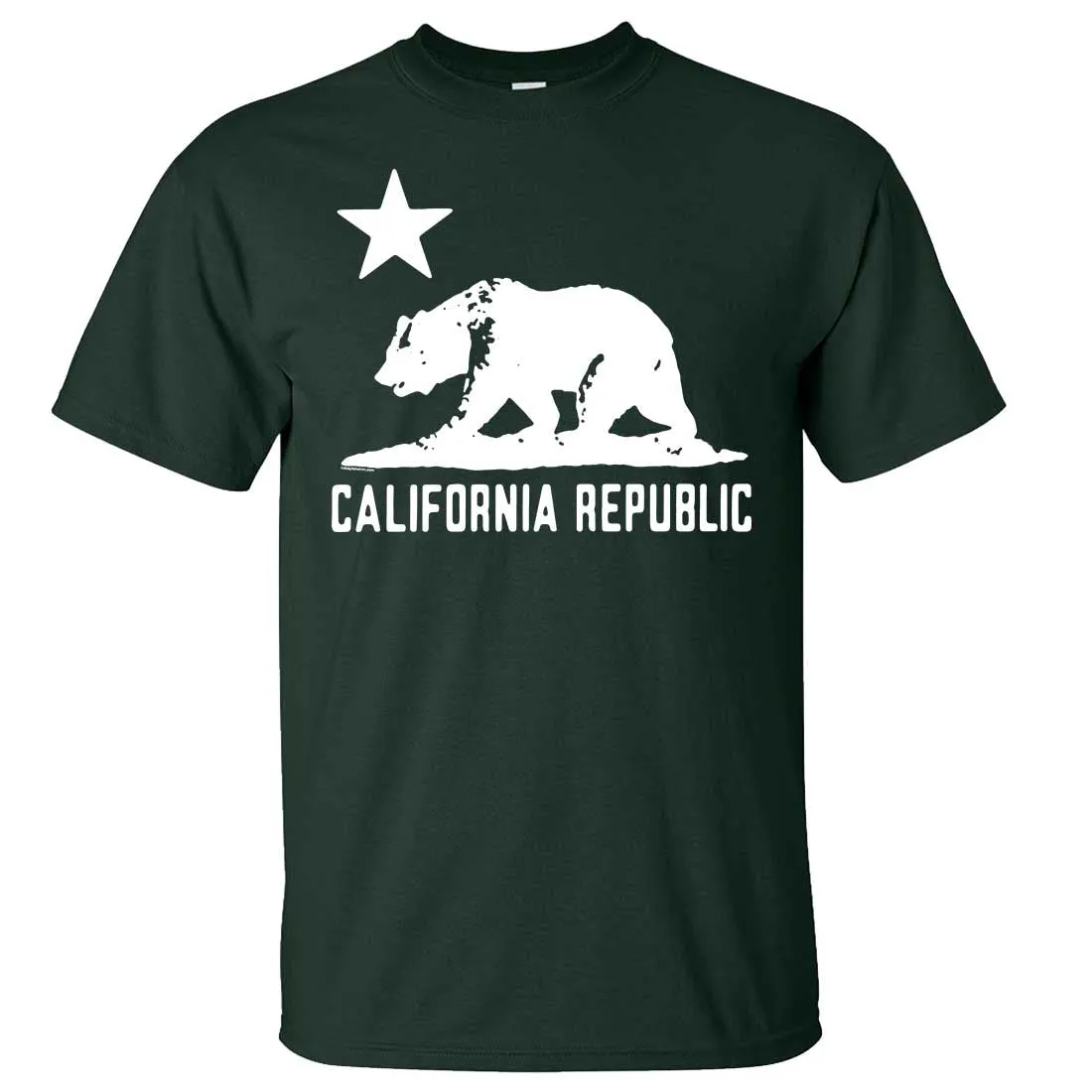 California Flag Oversized White Silhouette T-shirt/tee