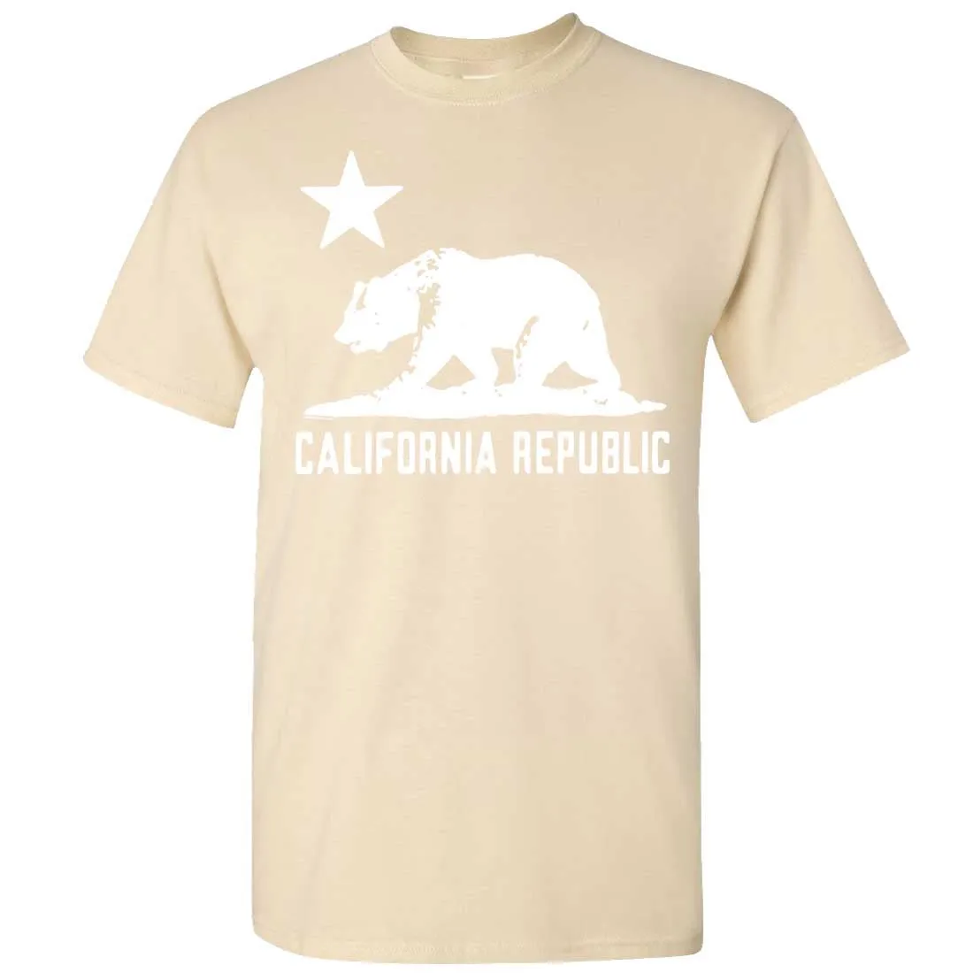 California Flag Oversized White Silhouette T-shirt/tee