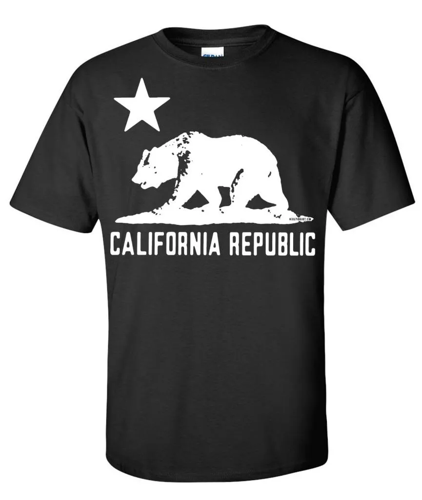 California Flag Oversized White Silhouette T-shirt/tee