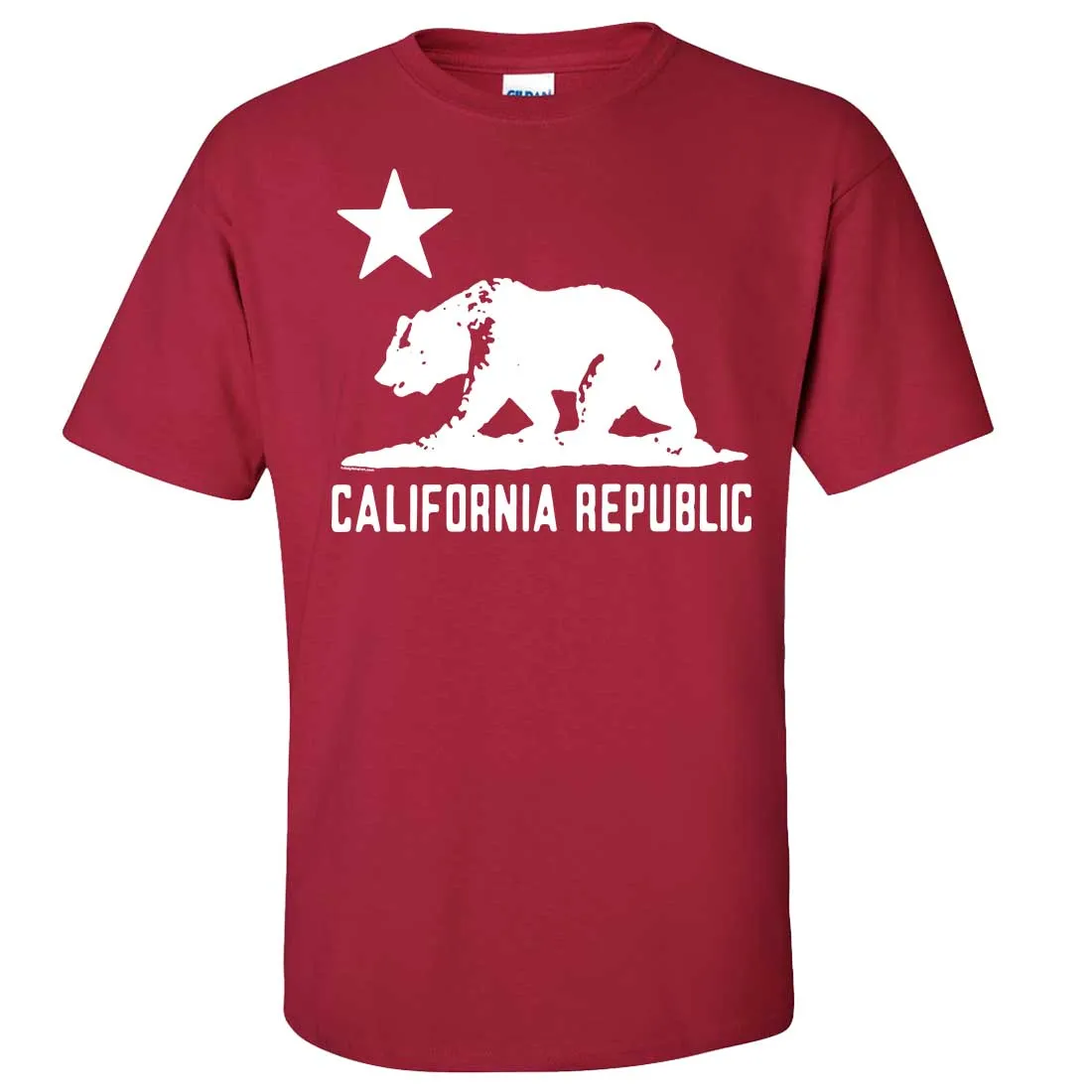 California Flag Oversized White Silhouette T-shirt/tee