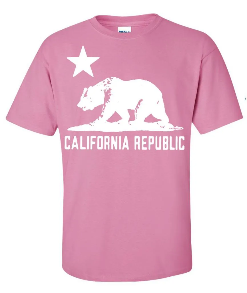 California Flag Oversized White Silhouette T-shirt/tee