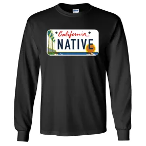 California Native License Plate Long Sleeve Shirt