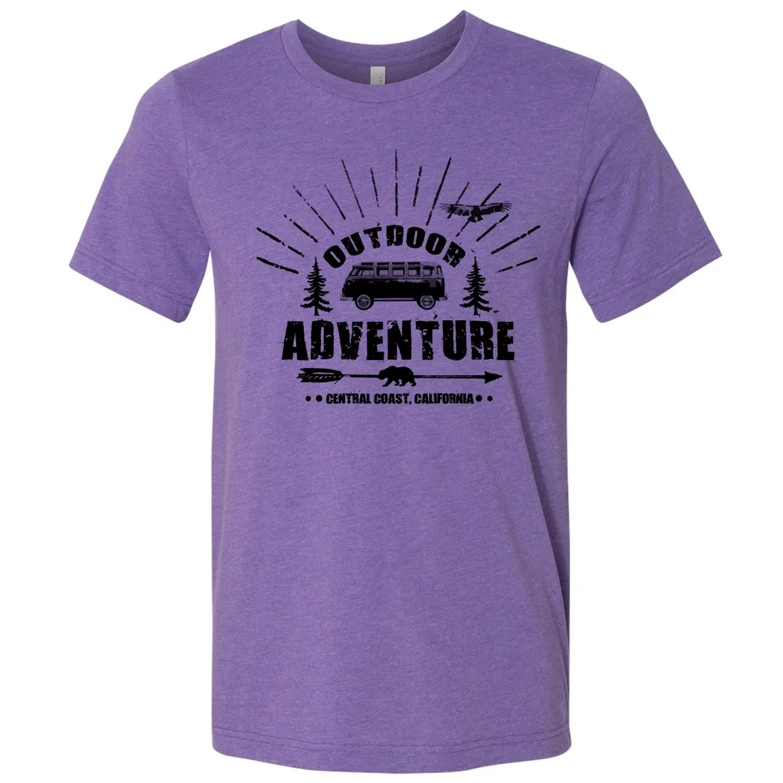 California Outdoor Adventure Asst Colors Mens Lightweight Fitted T-Shirt/tee