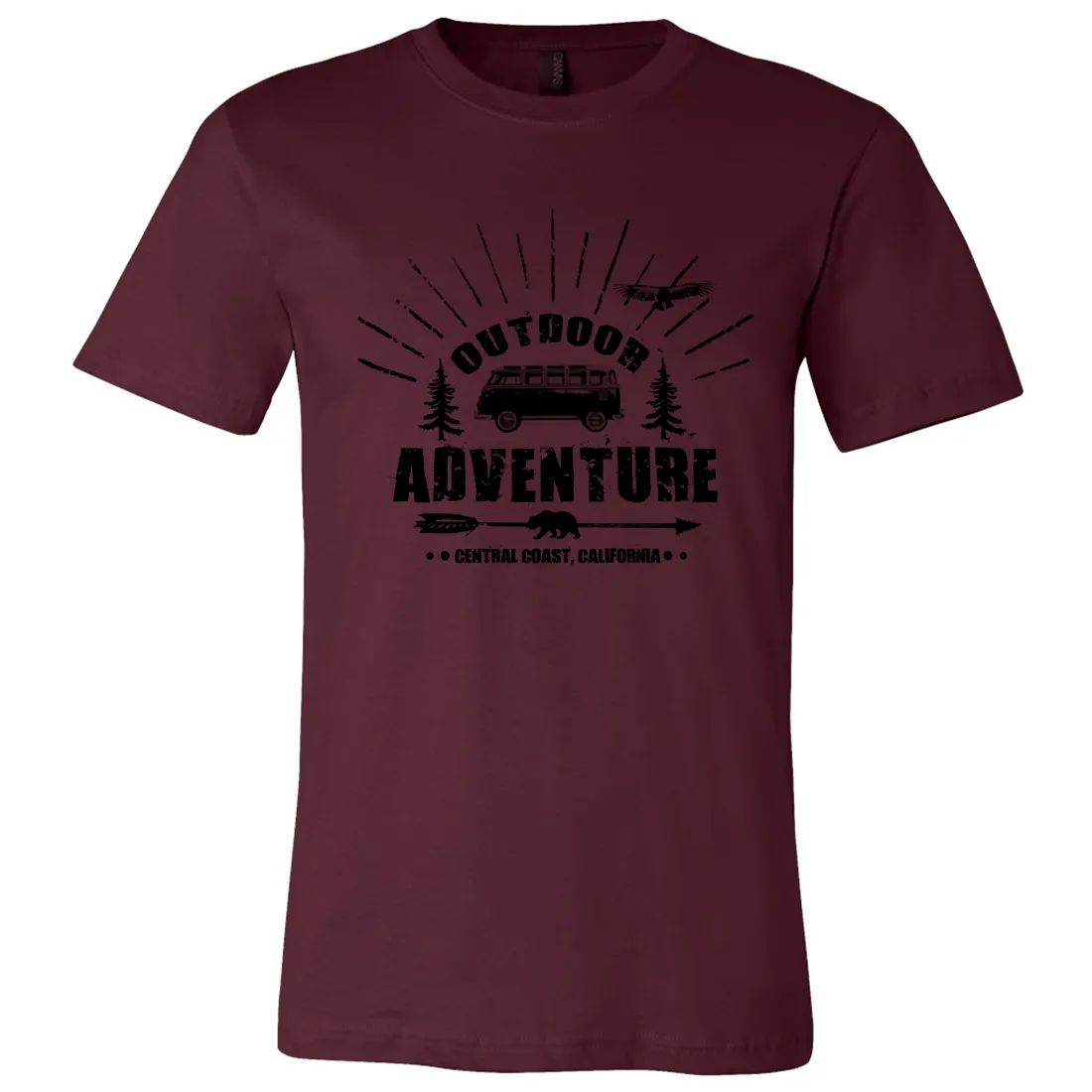 California Outdoor Adventure Asst Colors Mens Lightweight Fitted T-Shirt/tee