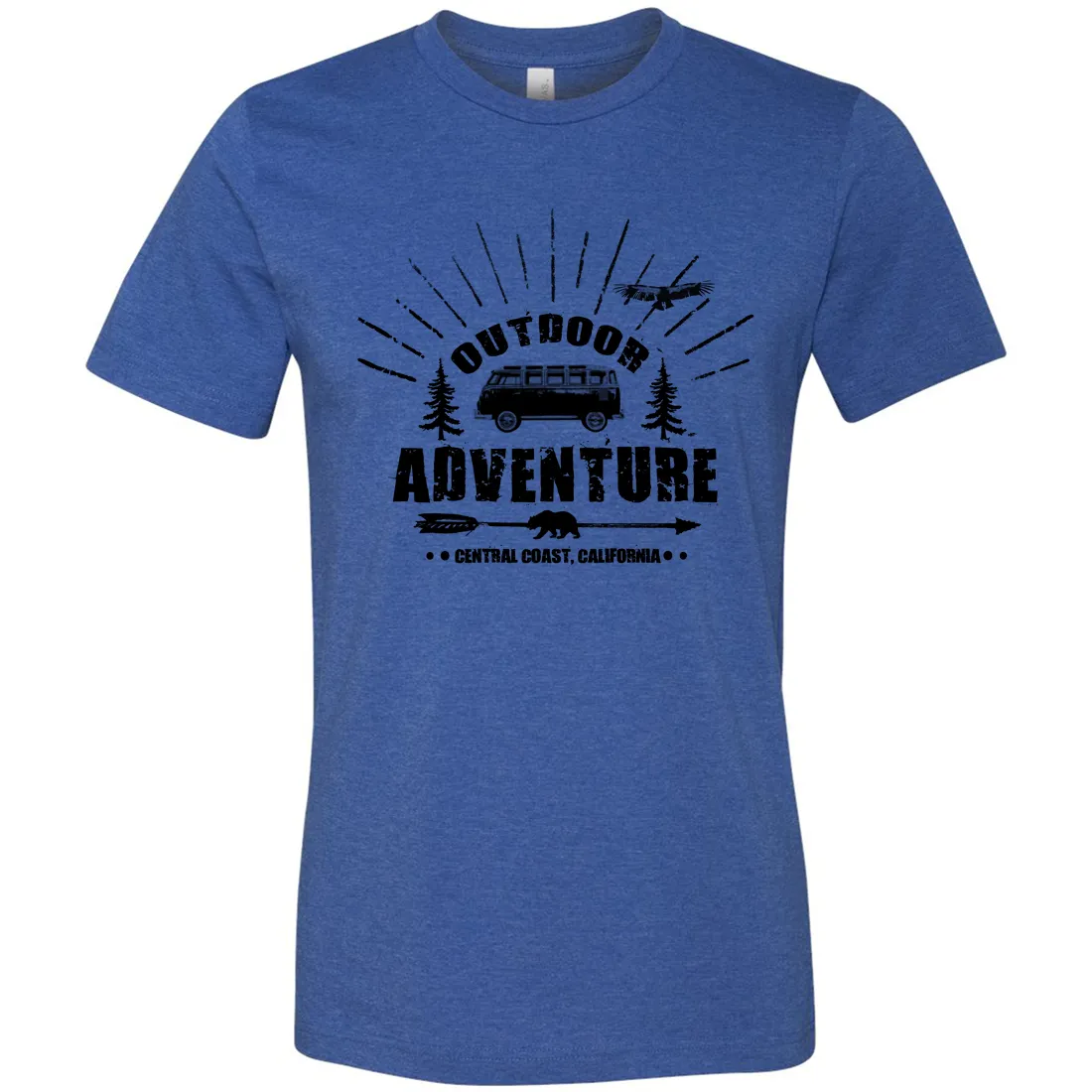 California Outdoor Adventure Asst Colors Mens Lightweight Fitted T-Shirt/tee